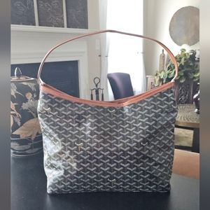 "Goyardine” Boheme Hobo Black Gold Bag